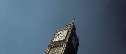 side big ben  london  side -view  uk  gb  great britain  blue sky