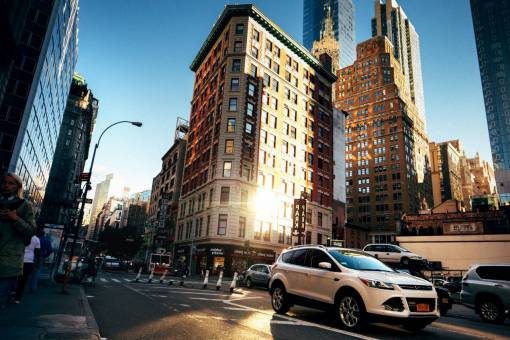 corn car  city  steet  usa  ny  new york  corner