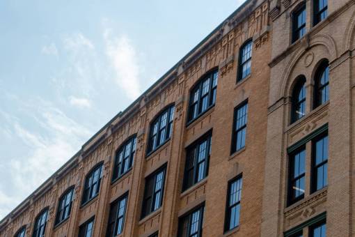 angle city  building  angle  brick  sky  windows  detail
