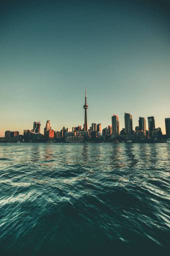 toronto City  Toronto  Lake  Water  Urban  Buildings  CN Tower