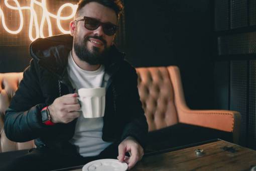 espresso man  drinking  coffee  cafe  cappucino  espresso  sunglasses