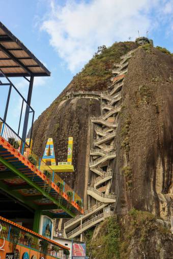 landscape Scenic View of Piedra del Pe?ol in Guatap?, Antioquia, Colombia ? Iconic Rock Formation and Tourist Attraction