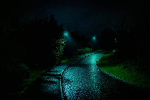 asphalt night  street  abstract  wet  rain  road  sidewalk