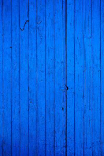 texturas Antigua puerta de madera de color azul profundo