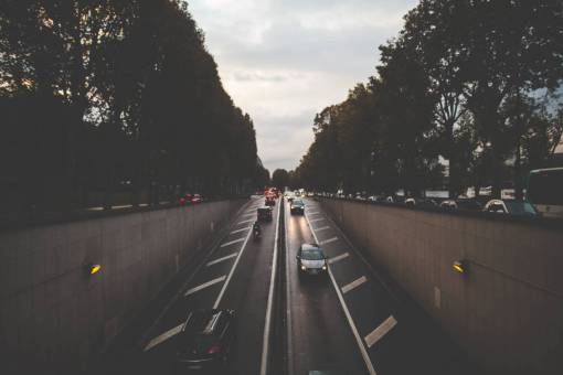 road  car  bus  transportation  vehicle  street  trees