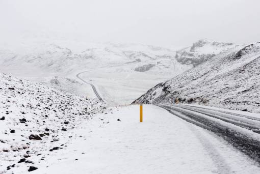 altiplano snow  winter  road  path  mountain  highland  landscape