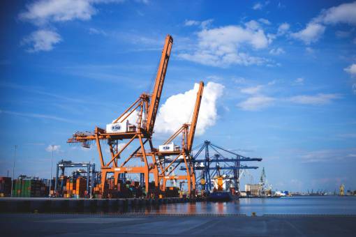 trading still  items  structures  cranes  dock  pier  steel