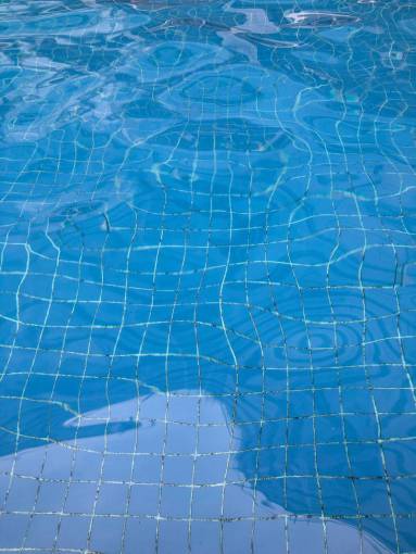 sunset Swimming pool background with venices