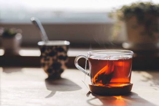 manana té bolsitas de té humo mañana desayuno bebida