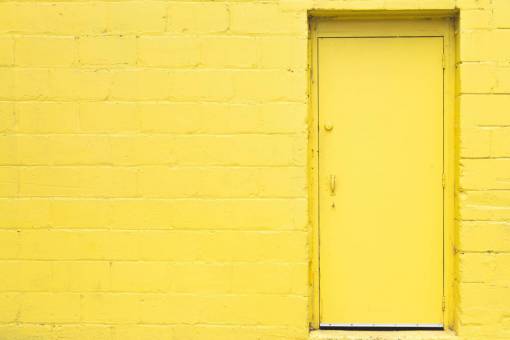 entrance yellow  door  wall  brick  backgrounds  texture  urban
