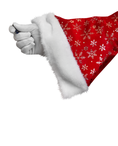  celebration winter christmas season santa hand overlay png