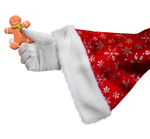 mao de papai noel sobreposição de natal png temporada de celebração de inverno santa mão
