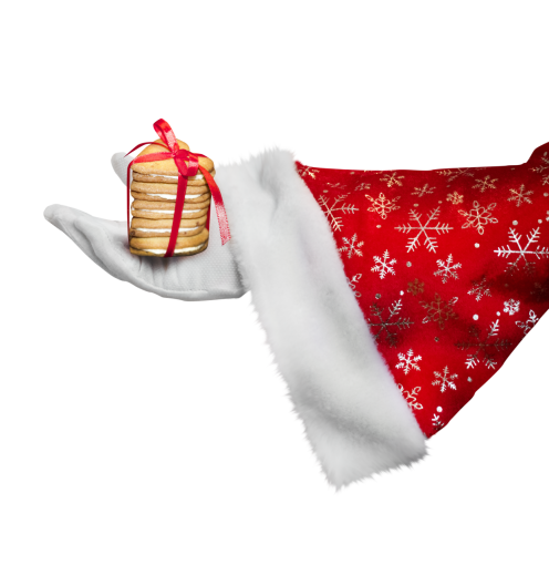  christmas santa hand gift winter overlay png celebration