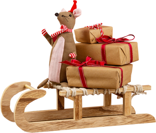 sled  christmas sled wood png material gift overlay decoration