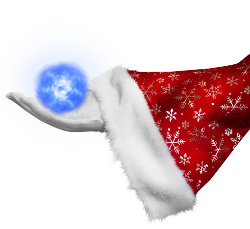 illustration santa hand winter christmas celebration png overlay