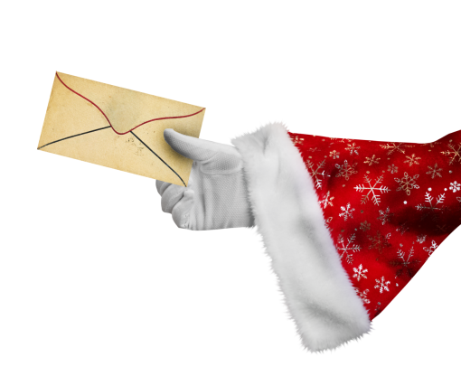 envelope  santa hand christmas mail overlay human hand envelope png