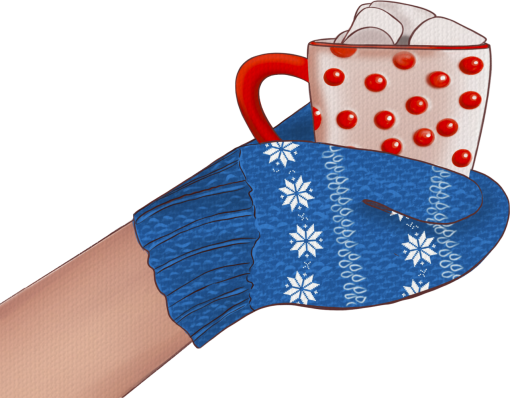 cartoon  vector Blue mitten png heat overlay illustration winter