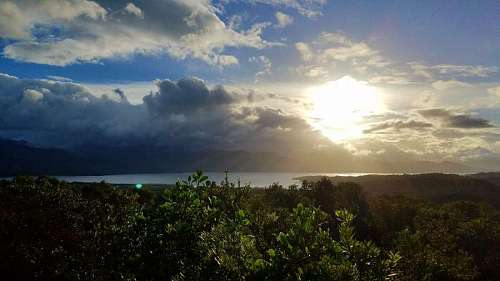 lakeside sun sunset water landscape beach tree nature shore dawn landscapes 