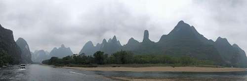 asiatica panorama river landscape asian tourist attraction mountains range mountain land water kb