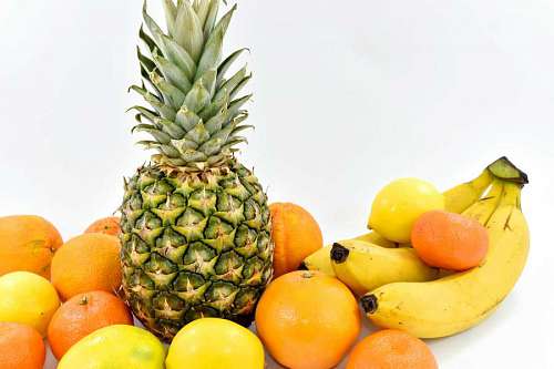 banana-dish-fruit pineapple orange oranges banana mandarin fresh peel fruit healthy produce juice citrus vitamin apple smoothie order  cc0