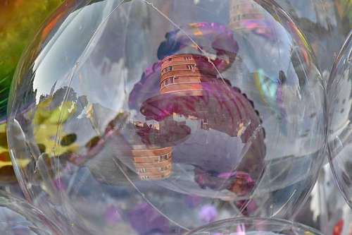 rubber plastic rubber reflection colourful bag abstract ball decoration 