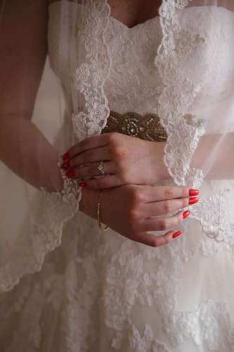professional studio engagement woman groom bride ring