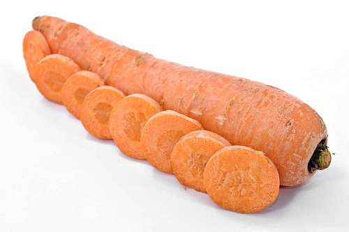 rodajas de zanahoria vegetal delicioso vitamina bocadillo raíz entera