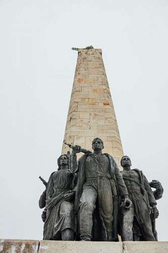 socialism liberty column bronze sculpture monument statue structure architecture 