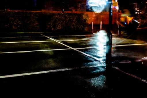 asphalt city  street  abstract  parking  lot  night  rain
