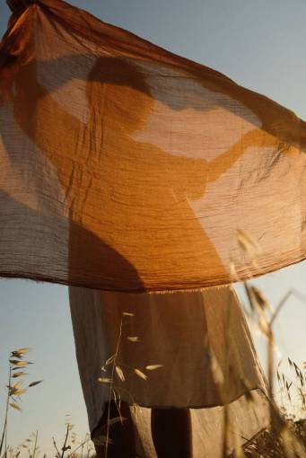 autumn backgrounds woman;handkerchief;sunset;outdoors nature summer close-up autumn outdoors