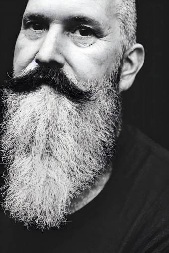 mature-adult mustache adult beard portrait hipster men one person