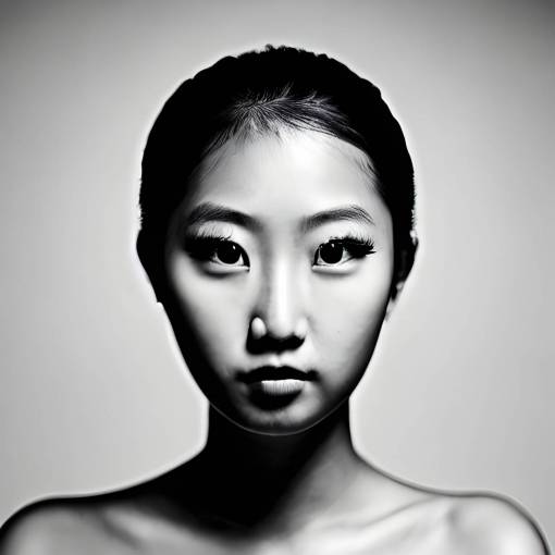 blanco y negro retrato belleza primer plano mujeres adultas una persona mirando a la cámara