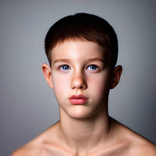 retrato una persona linda etnia caucásica primer plano niños