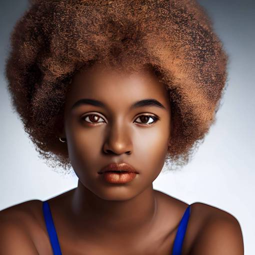 curl young adult women one person looking at camera closeup adult portrait