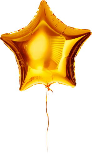  decoration balloon star shape ballon overlay yellow png celebration