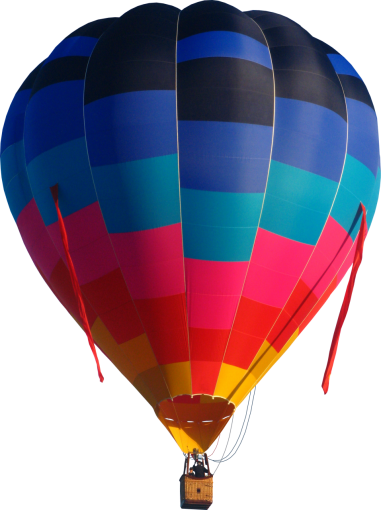 Globo de aire caliente png superposición de globo de aire caliente de transporte volador multicolor