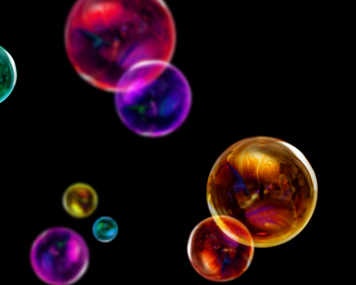 png Fundos de bolha Sobreposição de bolha multicolorida abstrata