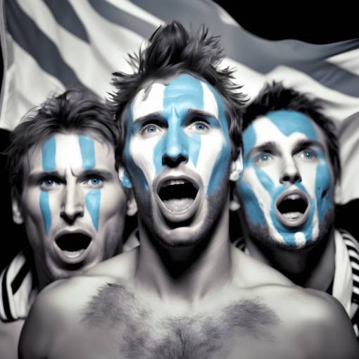 deportes Retrato de partidario de fútbol de Argentina