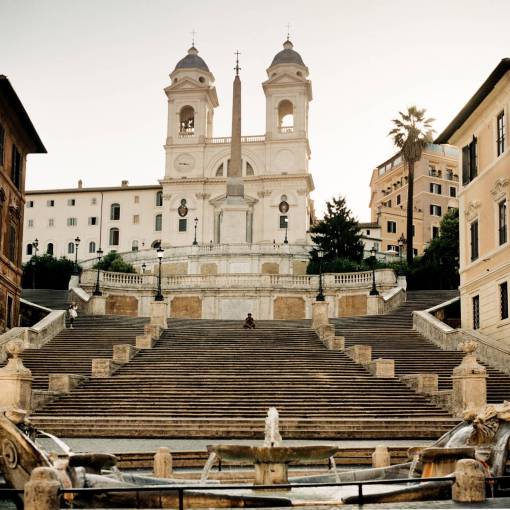 sightseeing Piazza di Spagna at Rome, Italy