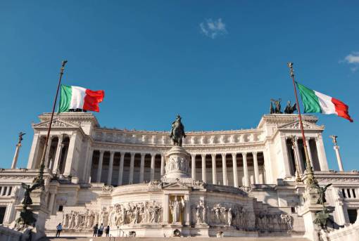 Piazza Venezia at Rome, Italy