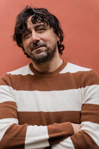mature-adult Portrait of a man staring at camera