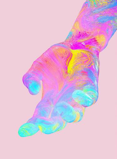 pattern purple;hand;thermal camera;energy illustration paint creativity abstract multi colored backgrounds