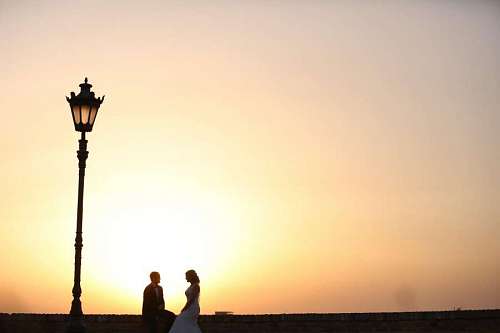 luz de fondo matrimonio novia lámpara luz del sol amanecer amanecer puesta de sol silueta