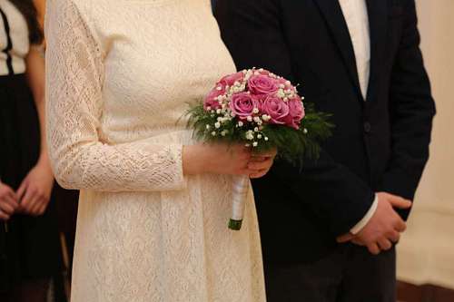 wife bouquet husband groom bride wife ceremony flowers 