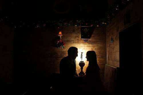 union cristianismo velada romántica unión sombra iluminación mujer