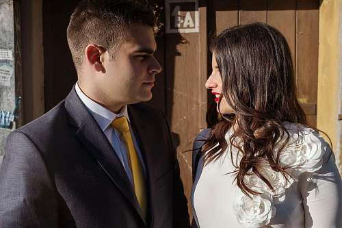 gentle couple gentleman portrait face businessman romance corporate woman 