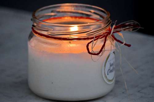 darkness candlelight candle evening decoration illumination flame jar romantic glass