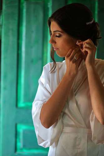 wife domestic silk coat wife pretty woman
