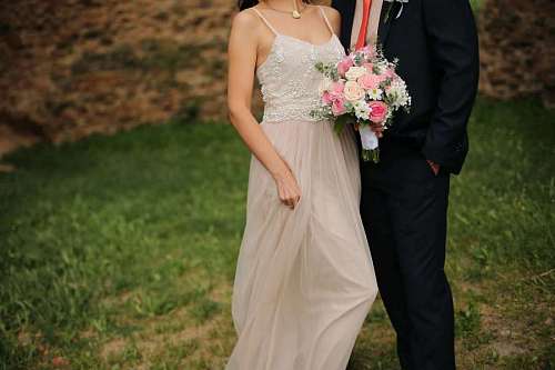 engagement groom bouquet bride nature engagement woman