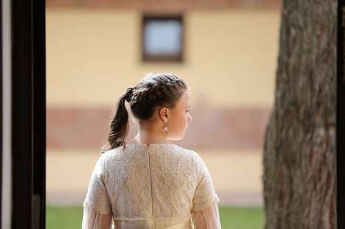 outfit hairstyle princess outfit outdoors person park
